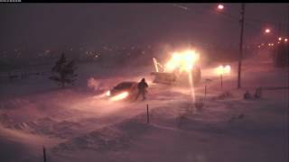 Snow Blizzard action on our street