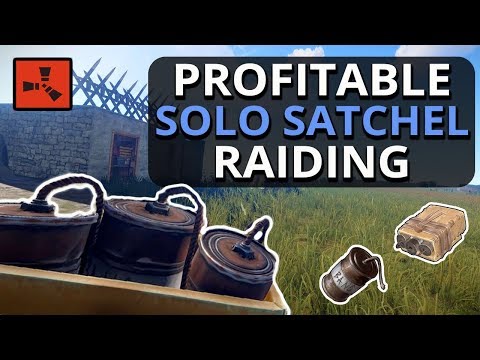 Making PROFIT From SOLO Satchel RAIDING!! Rust Solo Survival Part 3