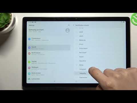 Samsung Galaxy TAB A8 2021 - Notification TONES Checkup / Listen All Default Text Tones