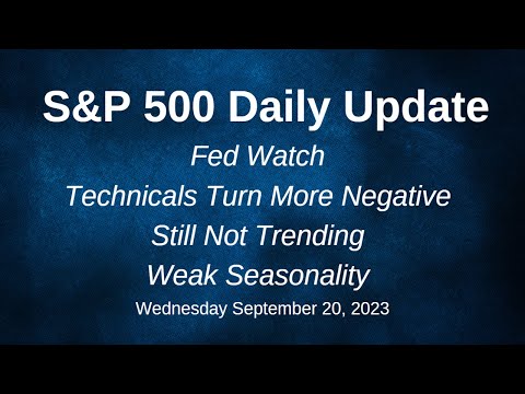 S&P 500 Daily Market Update for Wednesday September 20, 2023