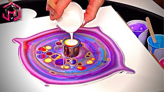DELICATE COLORPLAY - Open Cup Acrylic Pouring and Fluid Art Therapy