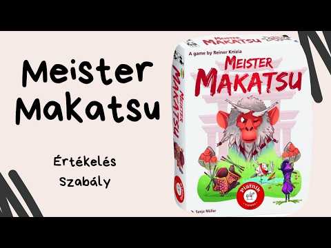 A karatemester kiszúrja, ha béna vagy! Meister Makatsu társasjáték játékbemutató és szabályismertető - Társasozz Okosan!