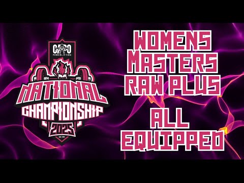 2025 CAPO National Championships - Women's Masters Raw Plus & All Equipped 3 Lift
