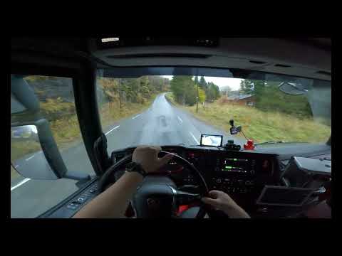 POV Driving Scania S580 V8 sound, on road 848, Hamvik, Norway.