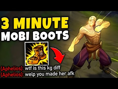 I GOT MOBI BOOTS AT 3 MINUTES WTF?! HOW TO STOMP A GAME IN 5 MINUTES ON LEE SIN - League of Legends