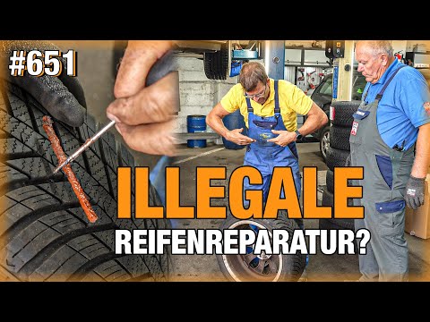 ILLEGAL tire repair? 🤨🤨 This is NOT how you should do it! | NASTY mistake! Scirocco leaking?