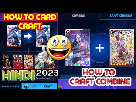 🤔how to CARD CRAFT and How to CRAFT COMBINE card in Marvel future fight Mr GAMER VINES 👍 2023🎉