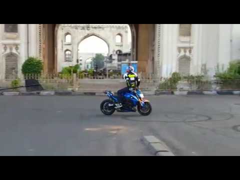Bike Stunts show at Charminar, Hyderabad