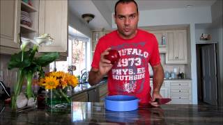 Bloopers from the pomegranate seed removal video