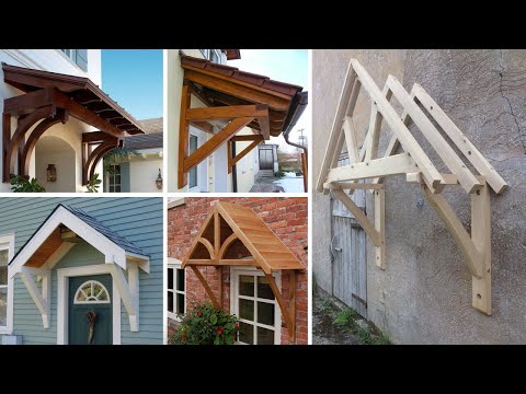 Wooden awning ideas / front door , window canopy ideas