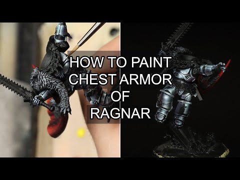 Tutorial how to paint chest armor of Ragnar of Space Wolves