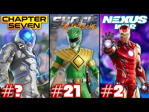 Ranking EVERY TIER 100 SKIN In FORTNITE HISTORY From WORST To BEST