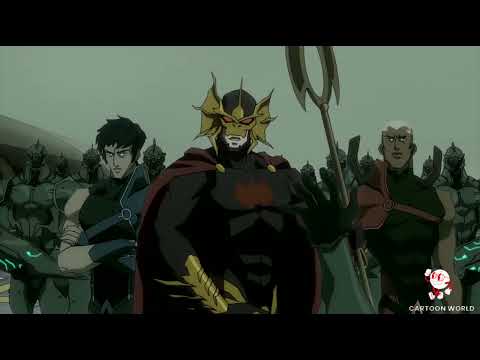 Ravager vs Atlantis Army || Justice League: The Flashpoint Paradox (2013)