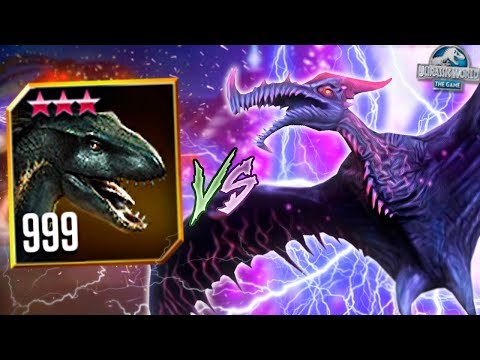 WORLD BOSS PHOENIX 44 VS LVL 999 INDORAPTOR! - Jurassic World The Game -*NEW WORLD BOSS* HD