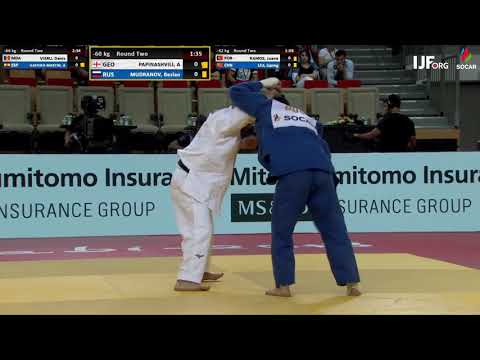 Judo Grand-Slam Abu Dhabi 2018. [-60KG] PAPINASHVILI Amiran (GEO) vs. MUDRANOV Beslan