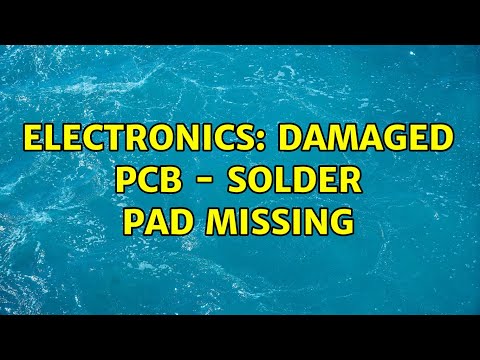 Electronics: Damaged PCB - solder pad missing