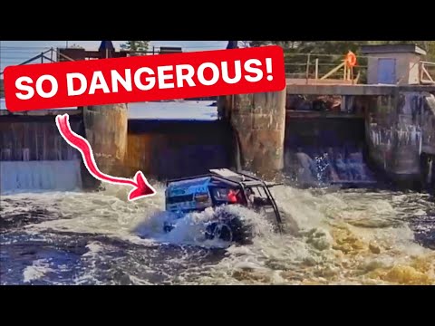 4X4 SHERP VS RAGING Dam! IMPOSSIBLE!