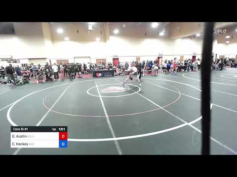 57 Kg Cons 16 #1 - Gavin Austin, Gold Rush Wrestling Vs Colton Hankey, Mat Sense Wrestling B63d