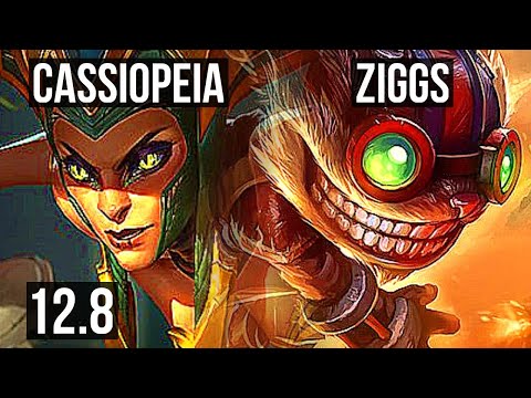 CASSIO vs ZIGGS (MID) (DEFEAT) | Rank 6 Cassio, Legendary, 400+ games | EUW Challenger | 12.8