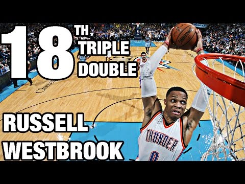 Russell Westbrook 18th Triple Double | 24 Pts, 12 Ast, 13 Reb | 01.11.17