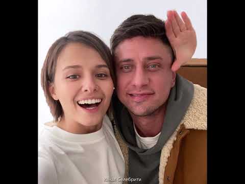 Павел Прилучный и Любовь Аксёнова дурачатся на съёмках.