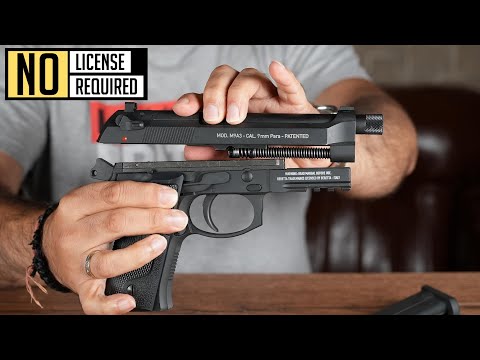 Blowback Air Gun Beretta M9A3 CO2 .177 cal - no license required