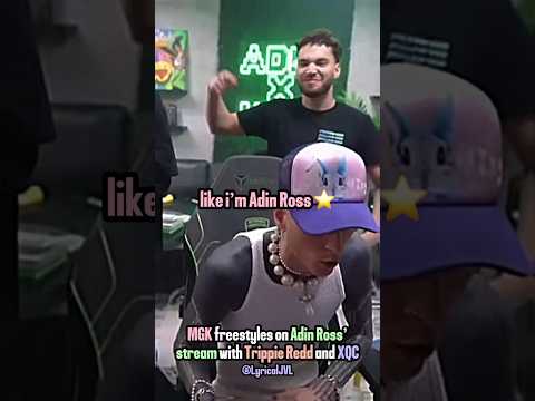 MGK drops HARDEST freestyle of 2024‼️with Adin Ross and Trippie Redd #shorts #mgk #adinross