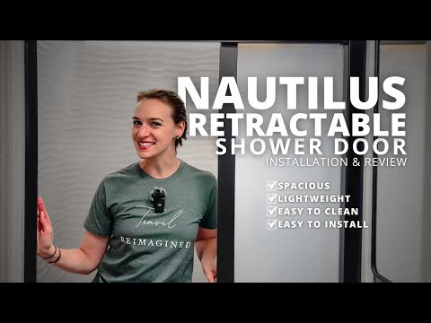 🔧 RV Upgrade: Removing RV Glass Shower Door & Installing Nautilus Retractable Shower Door + Review 🚿