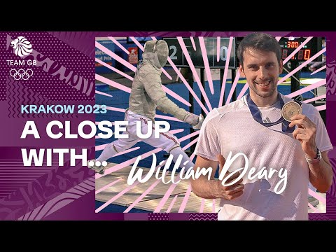 REACTION | William Deary wins Team GB's first-ever Men's Sabre medal in Fencing | Krakow 2023