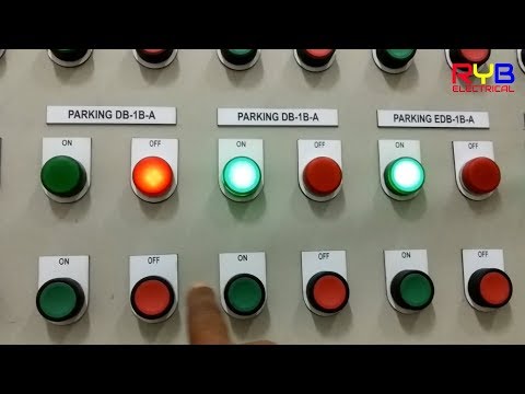 LCP lighting control panel using contactor and relay