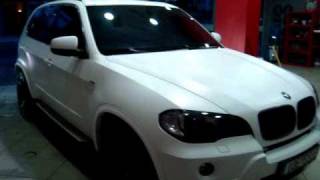 CAR WRAPPING GREECE- WHITE MATTE CARS -BMW X5.wmv