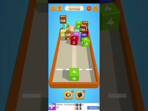 Chain Cube 2048 3d (never ending)