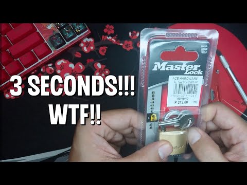 [Lock picking] What a joke! // Masterlock 1901D