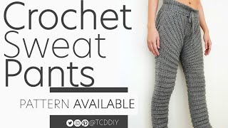 Crochet Sweat Pants | Pattern & Tutorial DIY