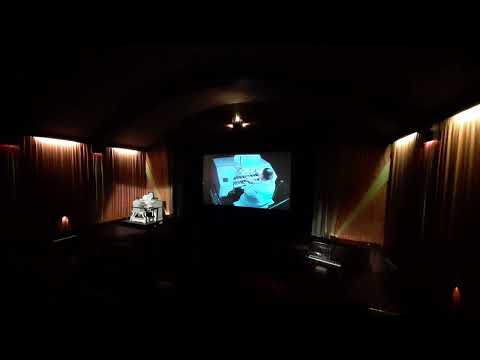 Cameron Lloyd playing the 1927 vintage Wurlitzer Organ in the Royalty Cinema, Bowness-on-Windermere.