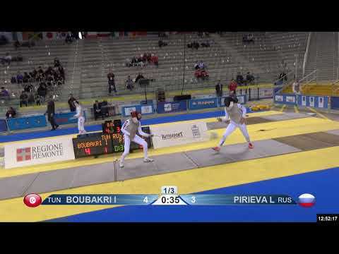 2019 458 T32 08 F F Individual Turin ITA GP YELLOW PIRIEVA RUS vs BOUBAKRI TUN