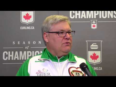 2016 Tim Hortons Brier - Media Scrum - Draw 9