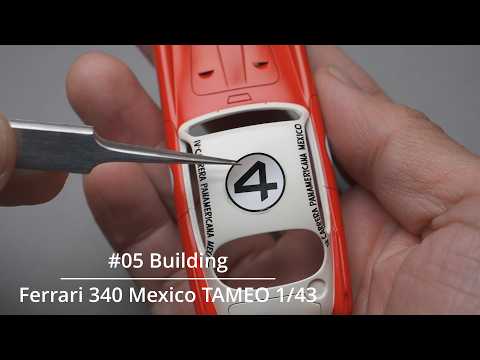 Thumbnail for #05 Building Ferrari 340 Mexico TAMEO 1/43 scale model car by Ferrari 340