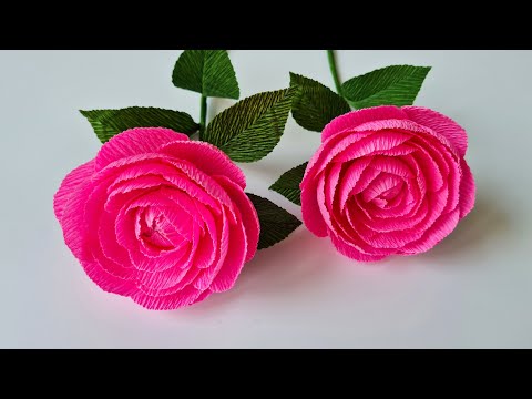 How To Make Camellia Paper Flower #2 / Paper Flower / Góc nhỏ Handmade