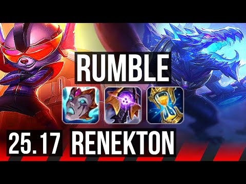 RUMBLE vs RENEKTON (TOP) | 51k DMG | KR Master | 25.17
