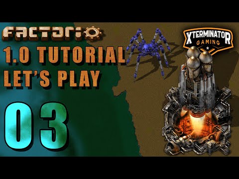 Factorio 1.0 Tutorial Lets Play EP3 -  Science Setup: Introduction Guide For New Players Gameplay