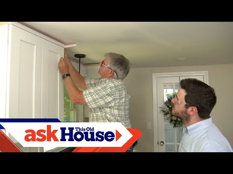 How to Hang Crown Molding on Kitchen Cabinets | Ask This Old House