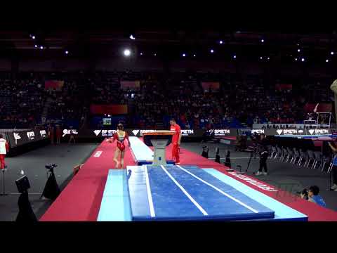 LIU Tingting (CHN) - 2019 Artistic Worlds, Stuttgart (GER) - Qualifications Vault 1