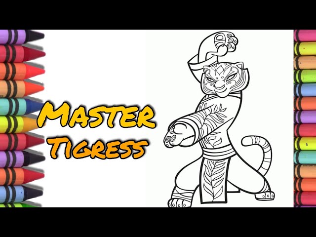 Vídeo relacionado con Banner de pose de acción de Kung-Fu Panda Master Tigress Camiseta