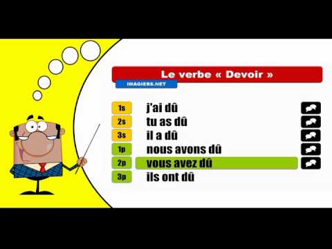 Je conjugue les verbes # Devoir = Indicatif Passé composé
