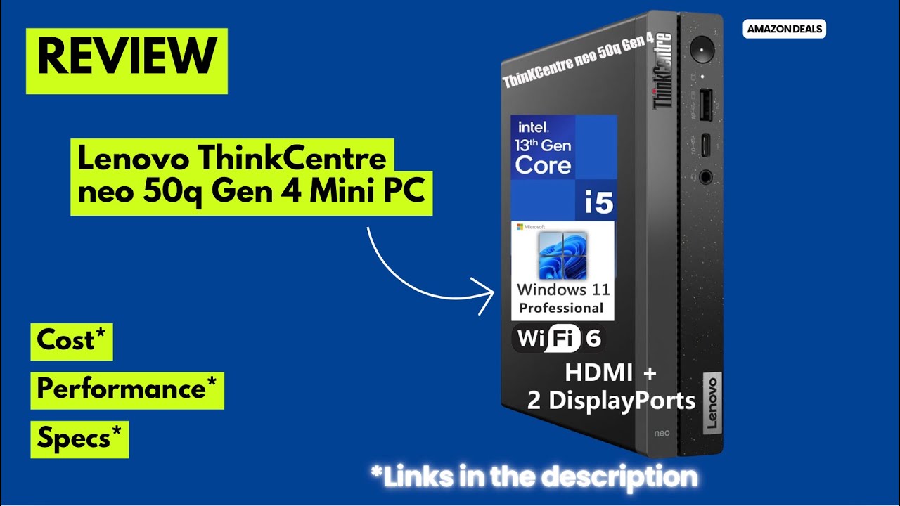Lenovo ThinkCentre neo 50q Gen 4 Mini PC Review  13th Gen i5, 16GB RAM, 512GB SSD,Tiny Desktop Power
