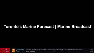 Toronto's Marine Forecast | Canadian Coast Guard Radio