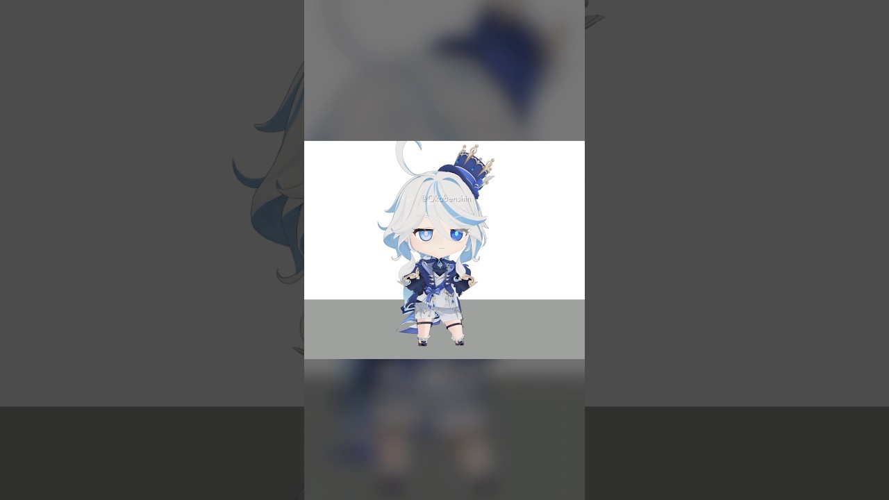 Smol Furina Low Cortisol #furina #genshinimpact #shorts