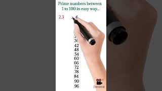 Trick to remember prime numbers between 1 to 100