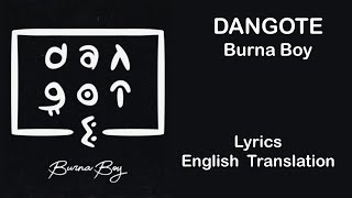 Dangote - Burna Boy Lyrics / English Translation